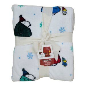 Peanuts Snoopy & Woodstock Twin Soft Plush Throw Blanket 60"x90" By Berkshire